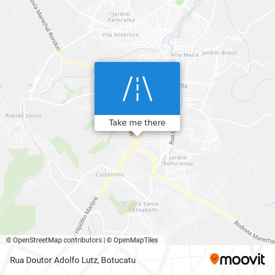 Rua Doutor Adolfo Lutz map