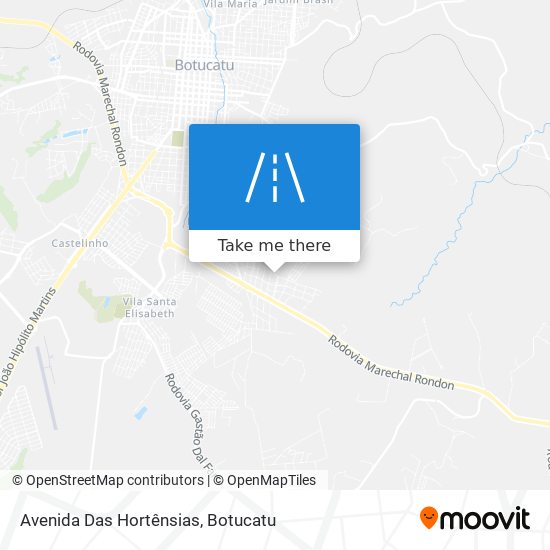 Avenida Das Hortênsias map