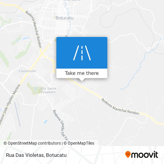 Rua Das Violetas map