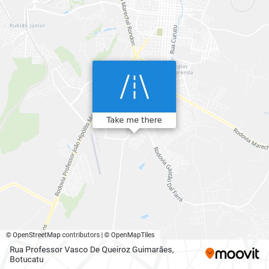 Mapa Rua Professor Vasco De Queiroz Guimarães