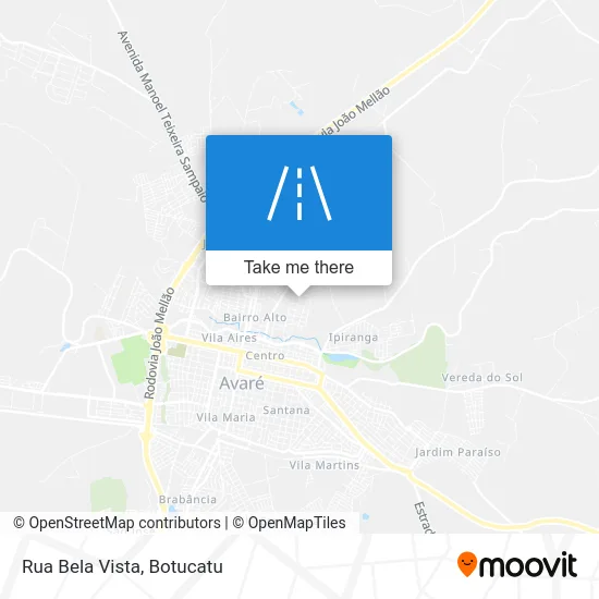 Rua Bela Vista map