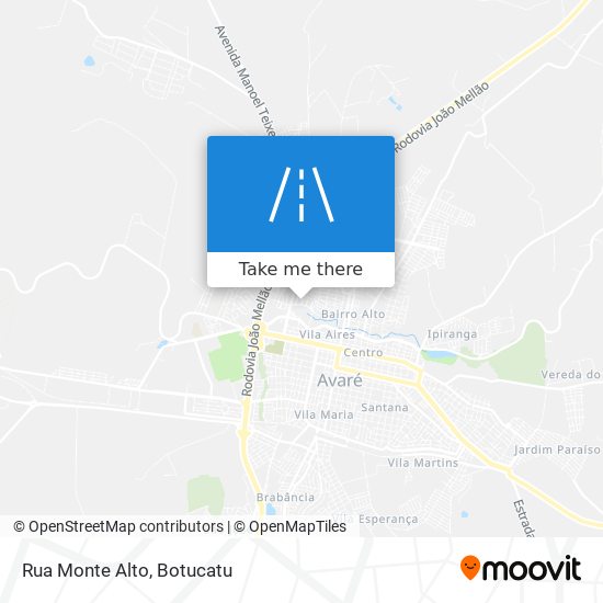 Rua Monte Alto map