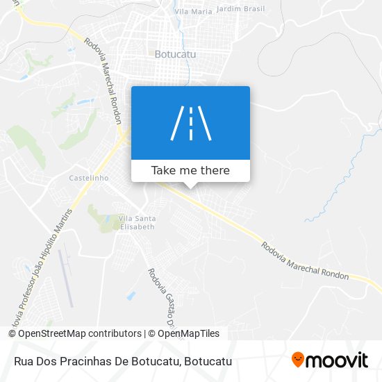 Mapa Rua Dos Pracinhas De Botucatu