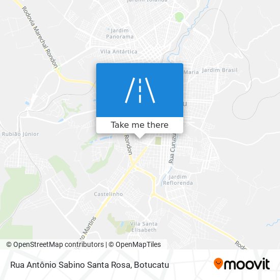 Rua Antônio Sabino Santa Rosa map