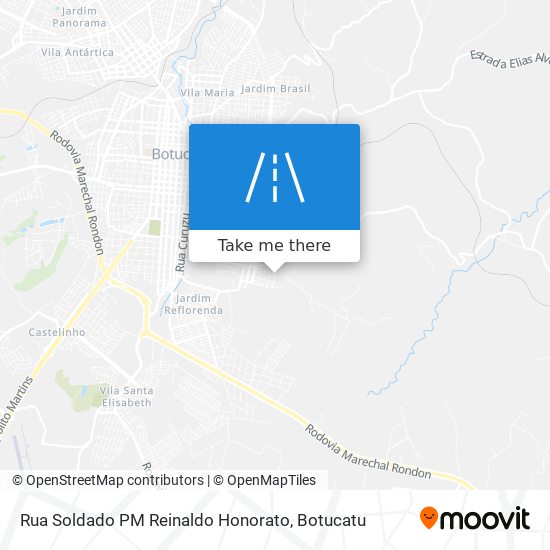 Mapa Rua Soldado PM Reinaldo Honorato