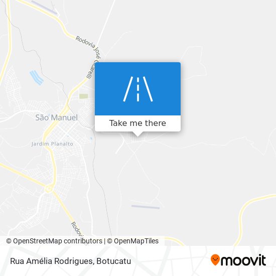 Mapa Rua Amélia Rodrigues