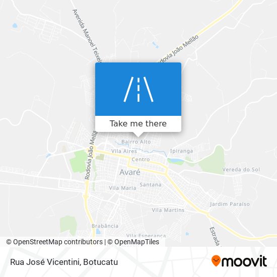 Mapa Rua José Vicentini