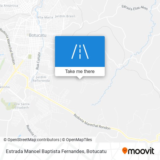 Mapa Estrada Manoel Baptista Fernandes