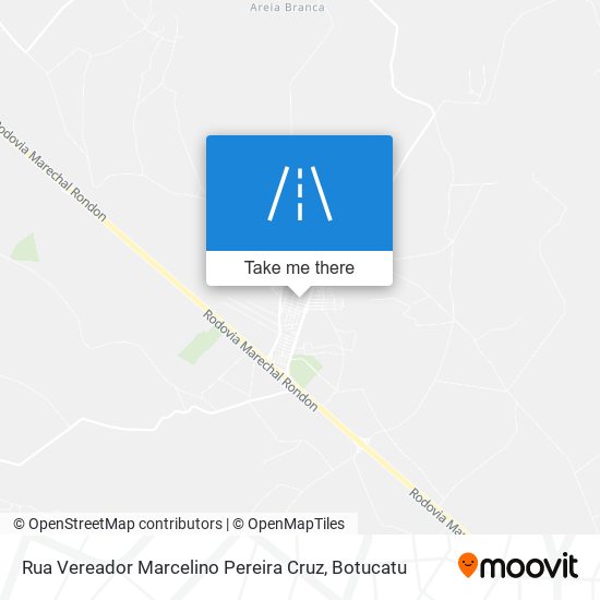 Mapa Rua Vereador Marcelino Pereira Cruz