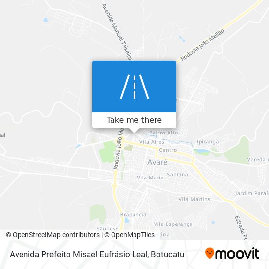 Mapa Avenida Prefeito Misael Eufrásio Leal