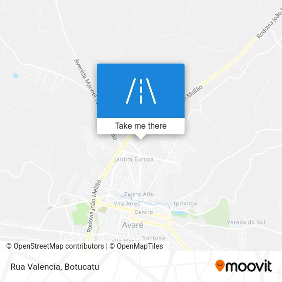 Rua Valencia map