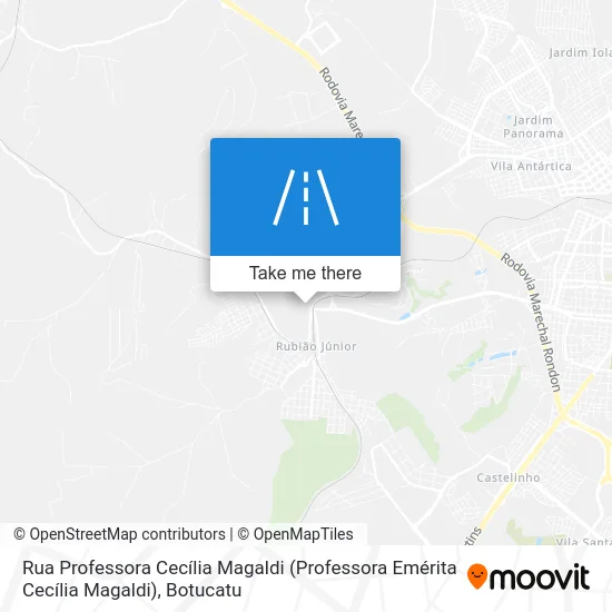 Rua Professora Cecília Magaldi map