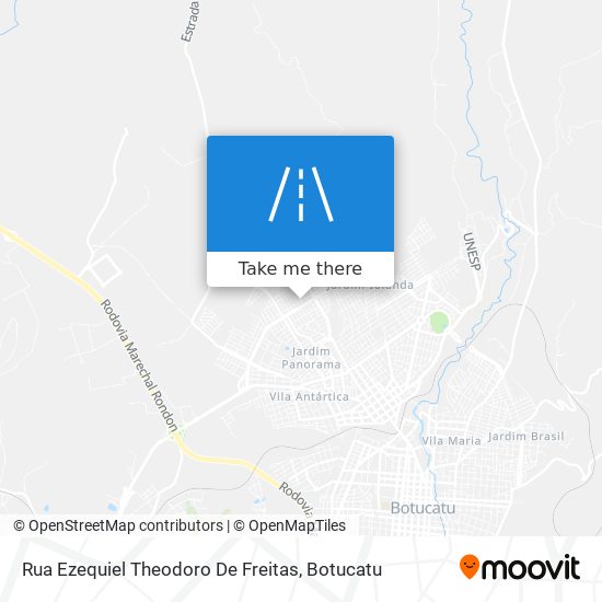 Mapa Rua Ezequiel Theodoro De Freitas