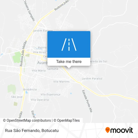 Rua São Fernando map