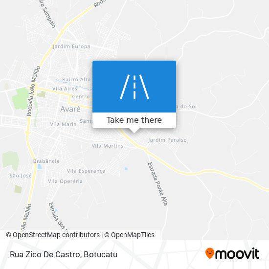 Mapa Rua Zico De Castro