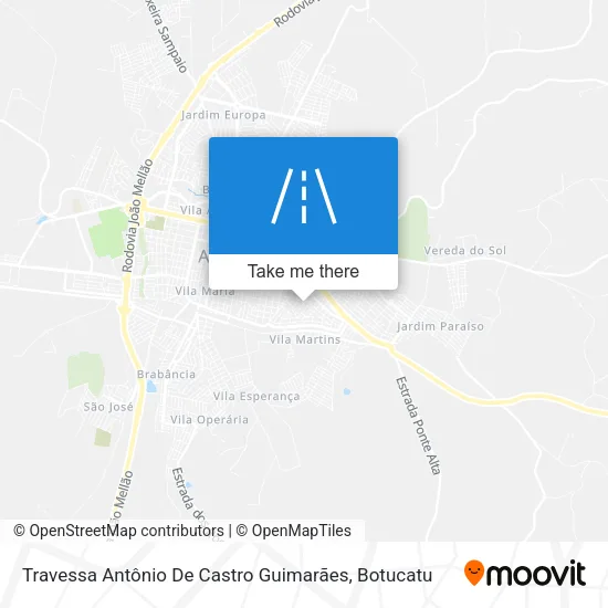 Travessa Antônio De Castro Guimarães map