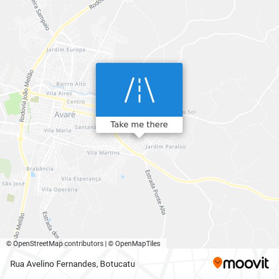 Mapa Rua Avelino Fernandes