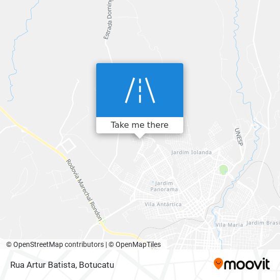 Mapa Rua Artur Batista