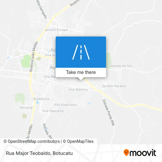 Rua Major Teobaldo map