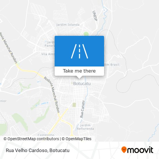 Rua Velho Cardoso map