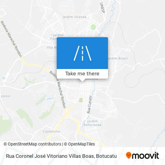 Rua Coronel José Vitoriano Villas Boas map