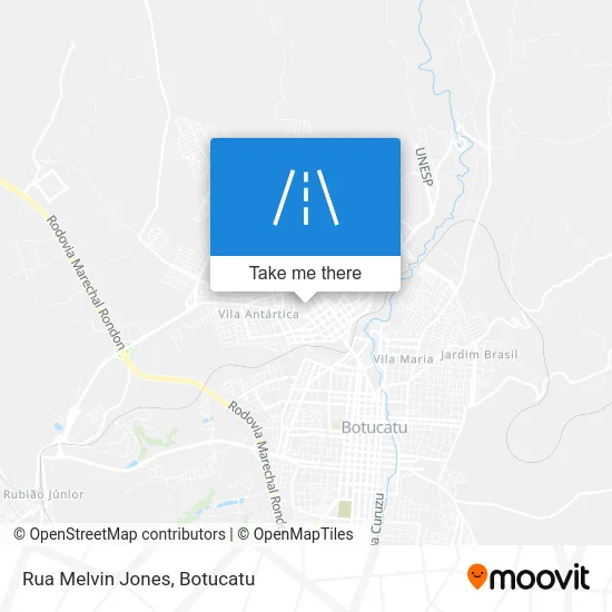 Rua Melvin Jones map