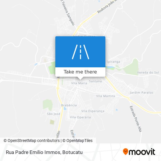 Mapa Rua Padre Emilio Immos