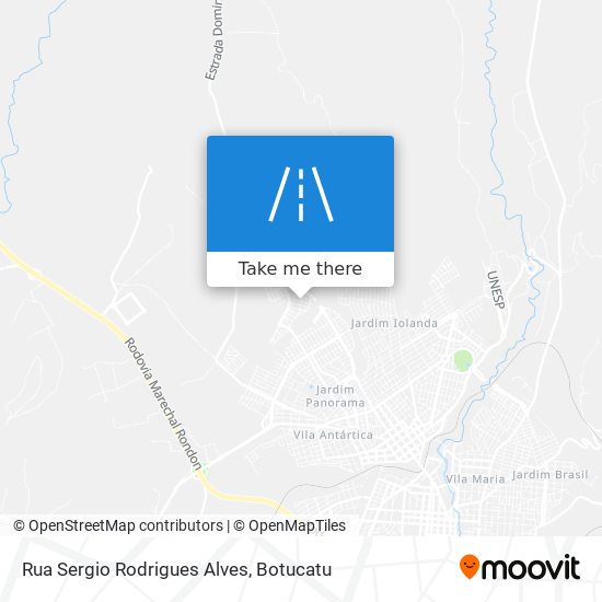 Mapa Rua Sergio Rodrigues Alves