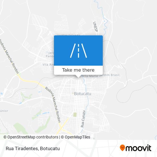 Mapa Rua Tiradentes