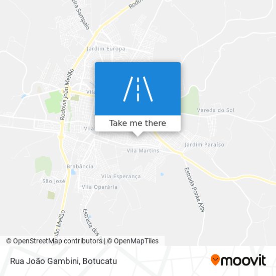 Rua João Gambini map