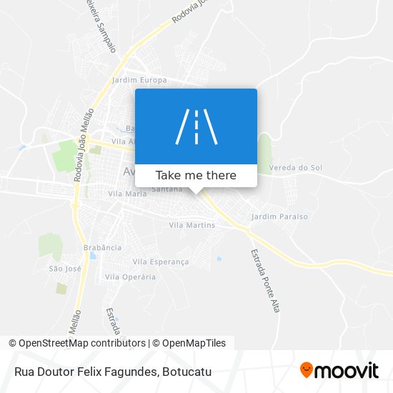 Mapa Rua Doutor Felix Fagundes