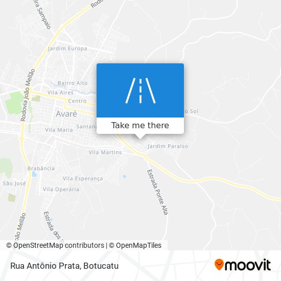 Mapa Rua Antônio Prata