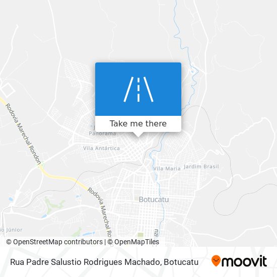 Mapa Rua Padre Salustio Rodrigues Machado