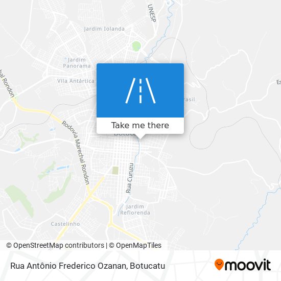 Rua Antônio Frederico Ozanan map