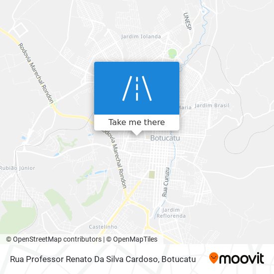 Mapa Rua Professor Renato Da Silva Cardoso