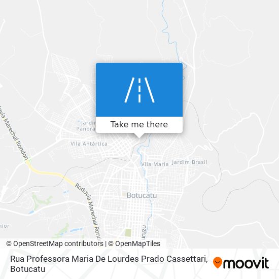 Rua Professora Maria De Lourdes Prado Cassettari map