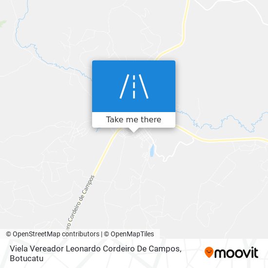 Mapa Viela Vereador Leonardo Cordeiro De Campos