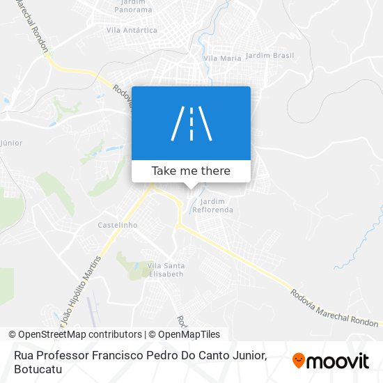 Rua Professor Francisco Pedro Do Canto Junior map