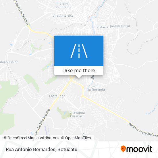 Rua Antônio Bernardes map