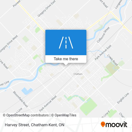 Harvey Street map
