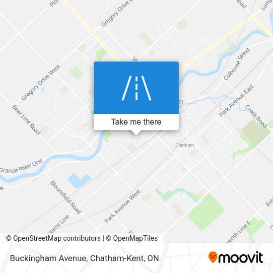 Buckingham Avenue map