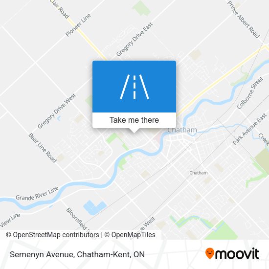 Semenyn Avenue map