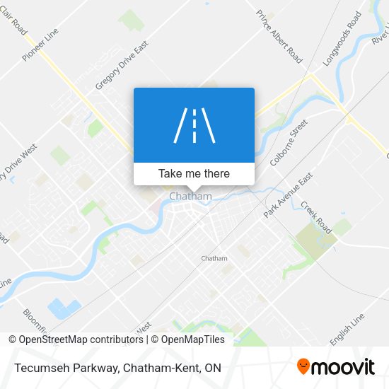 Tecumseh Parkway map