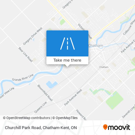 Churchill Park Road plan
