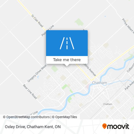 Oxley Drive map