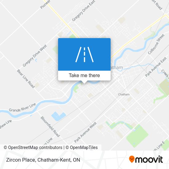 Zircon Place map