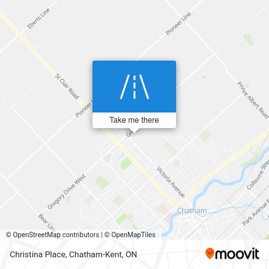 Christina Place map