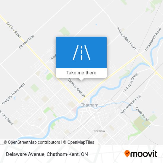 Delaware Avenue map
