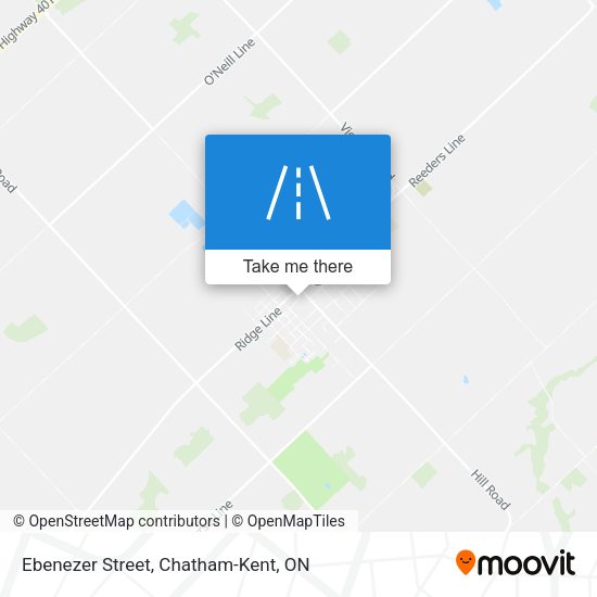 Ebenezer Street map