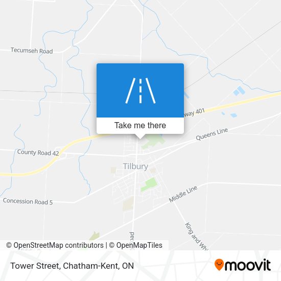 Tower Street map